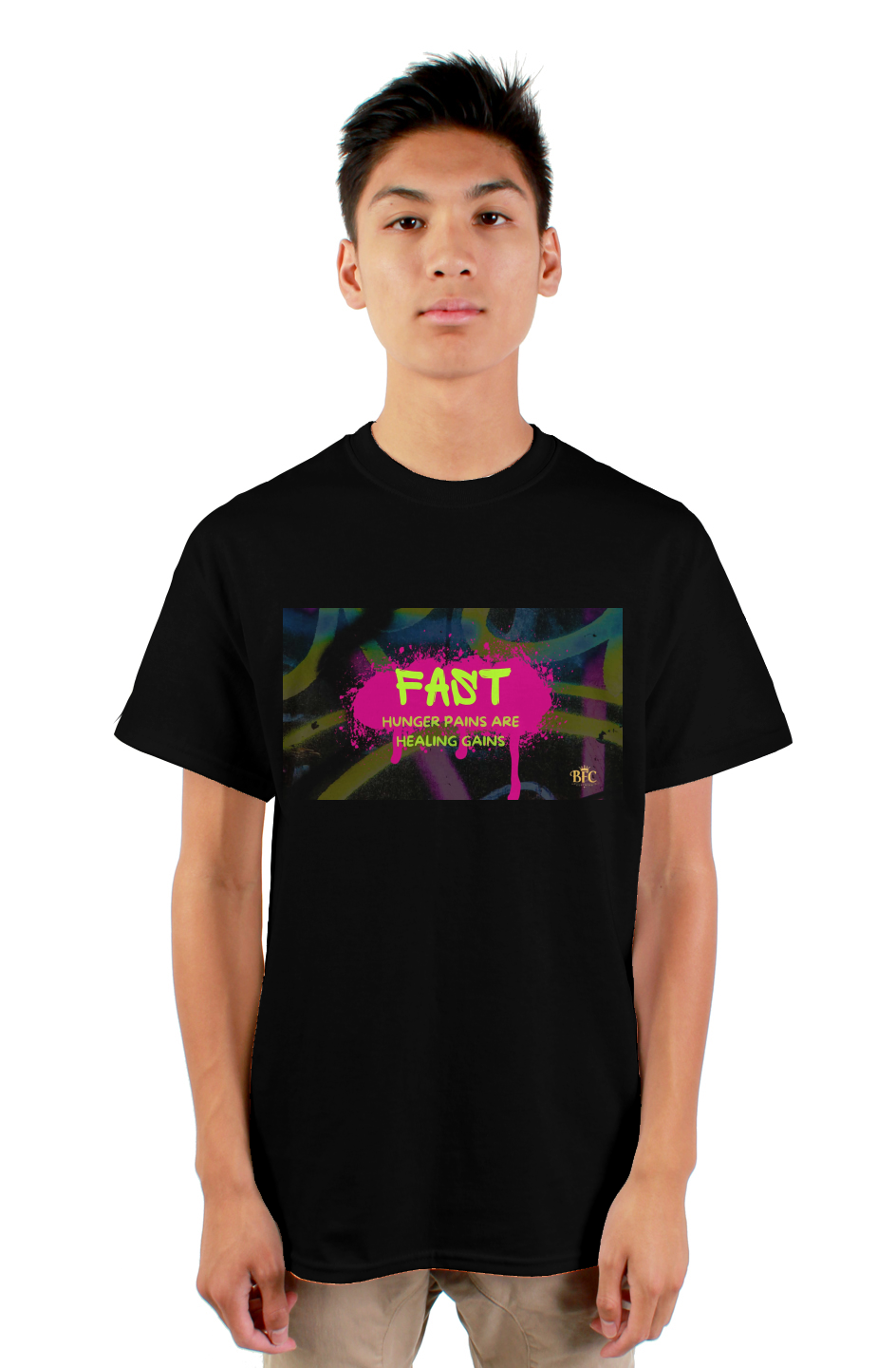 Fast Hunger Pains Are Healing Gains gildan mens ts