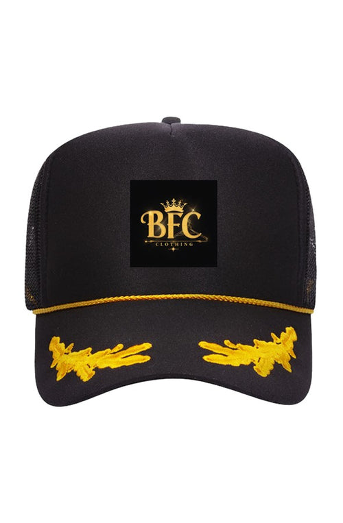 BFC Embroidered logo Gold Leaf Crown Trucker Hat
