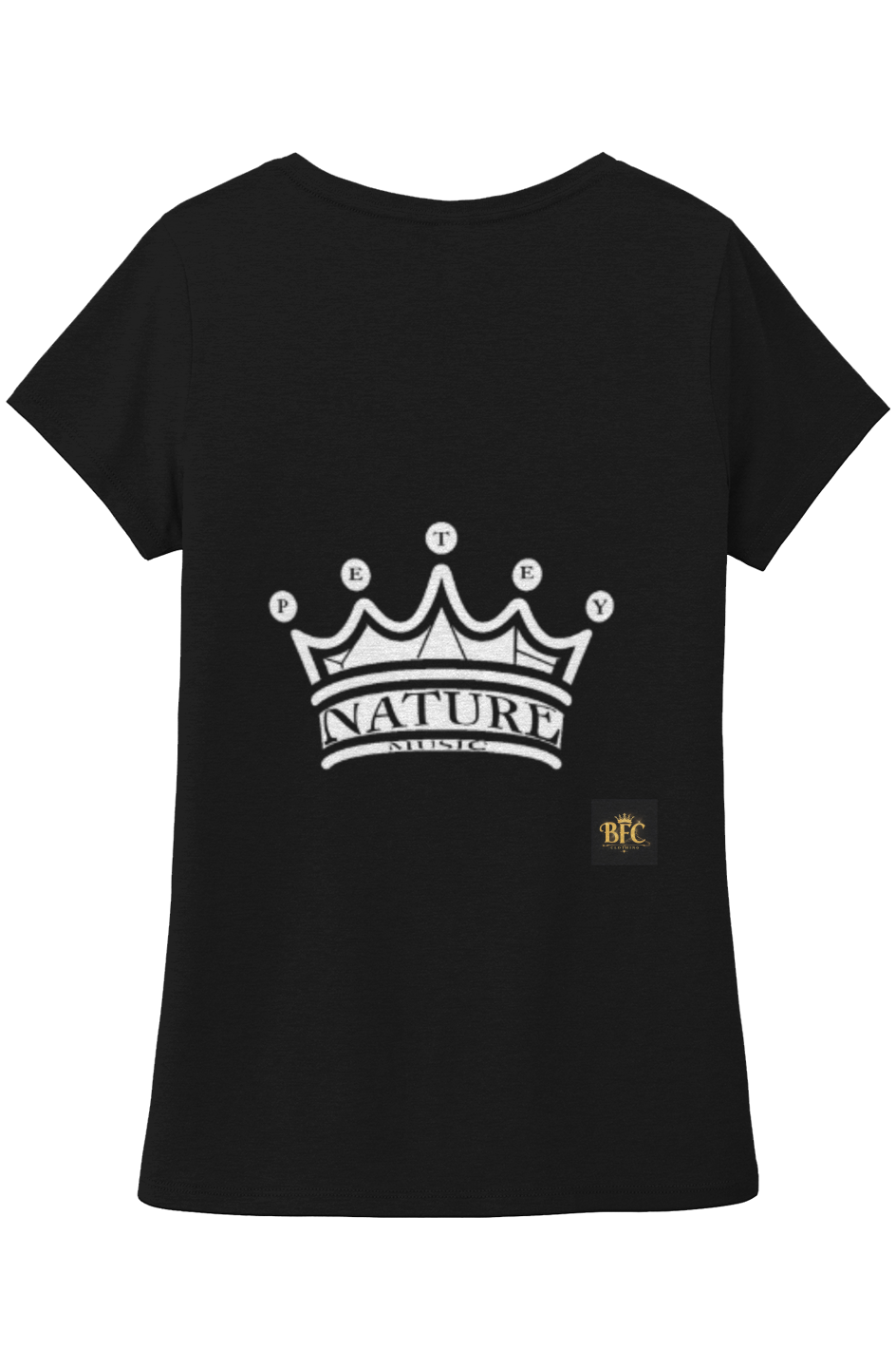 Petey Nature Music Women's Tri V Neck Tee