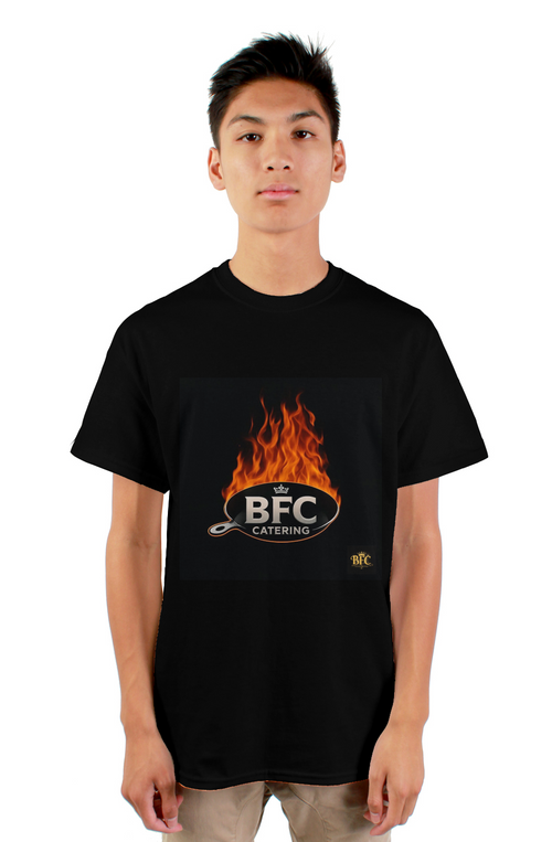 BFC Catering Logo Black gildan mens tshirt