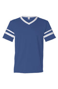 BFC No Logo V Neck Striped Sleeves Jersey
