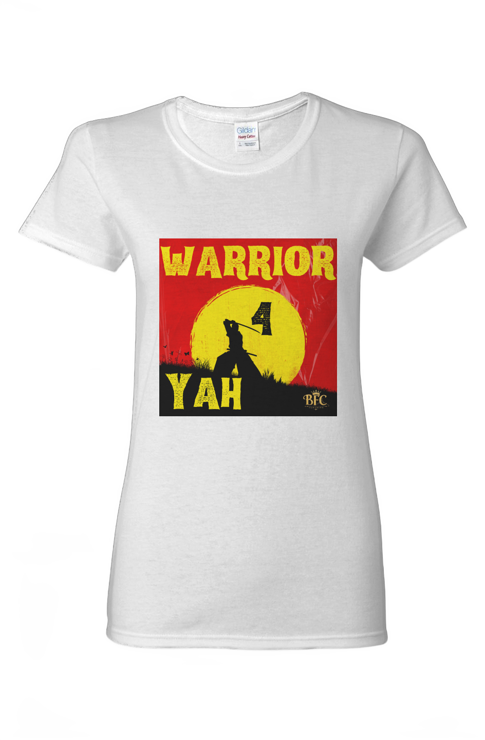 Warrior 4 YAH Ladies Heavy Cotton T Shirt