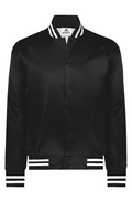 BFC No Logo Satin Baseball Varsity Jacket