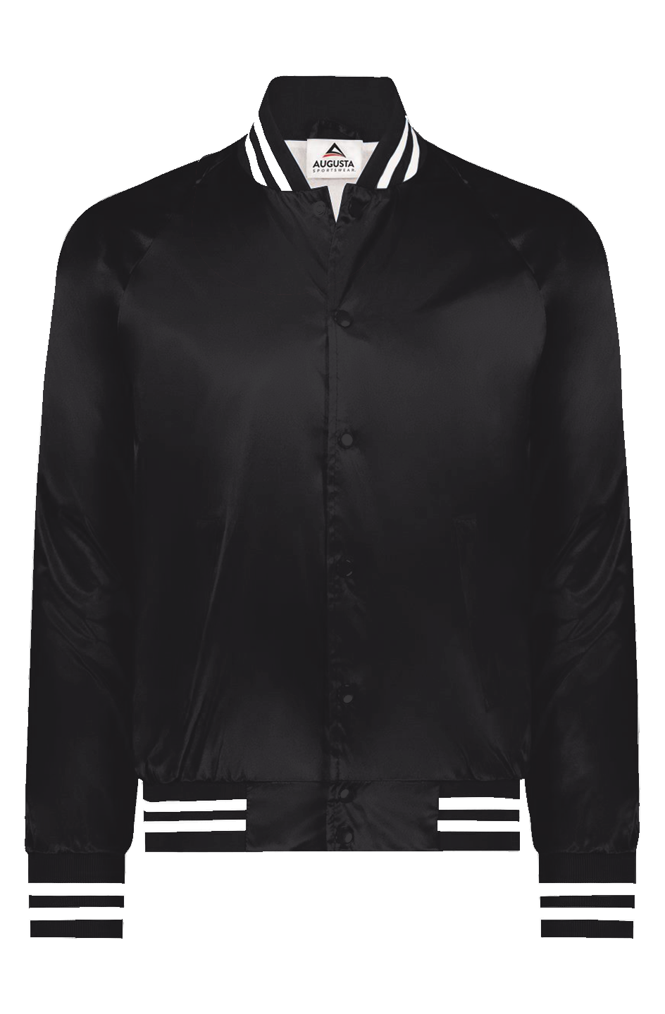 BFC No Logo Satin Baseball Varsity Jacket