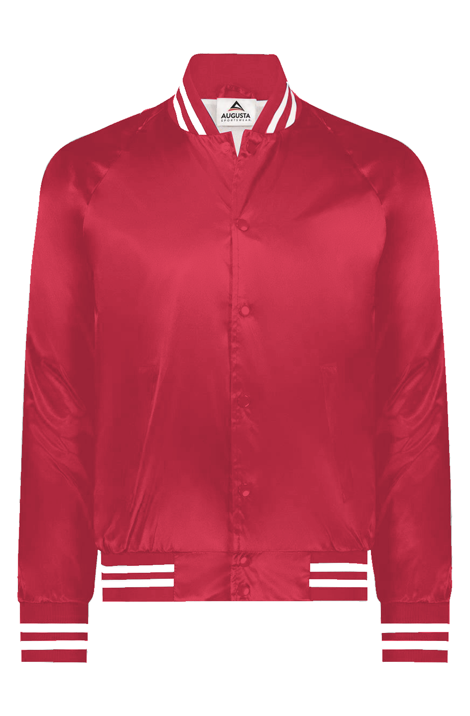 BFC No Logo Satin Baseball Varsity Jacket